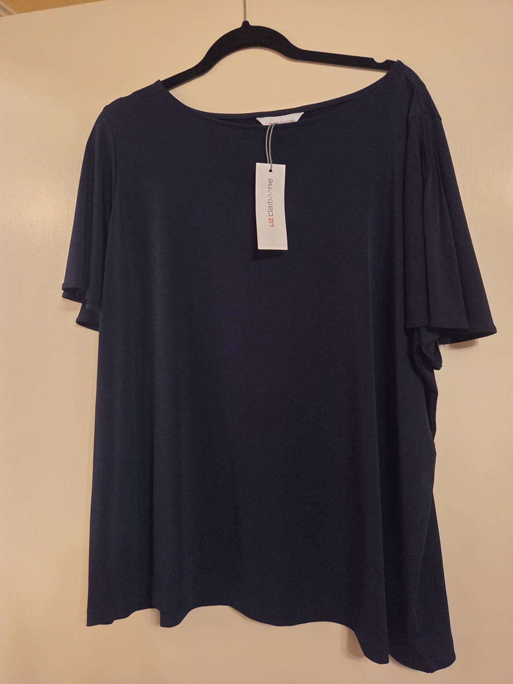 Lot Of 3 Nwt Liz Claiborne Women's Flutter Sleeve Tops - Picture 4 of 8